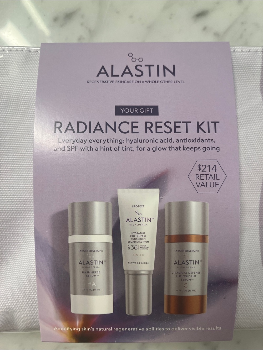 Alastin Radiance Reset Kit - Lavender Skincare Gift Set